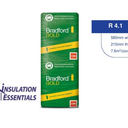 Bradford Gold R4.1ceiling batt 580mm wide for 600mm joist spacing